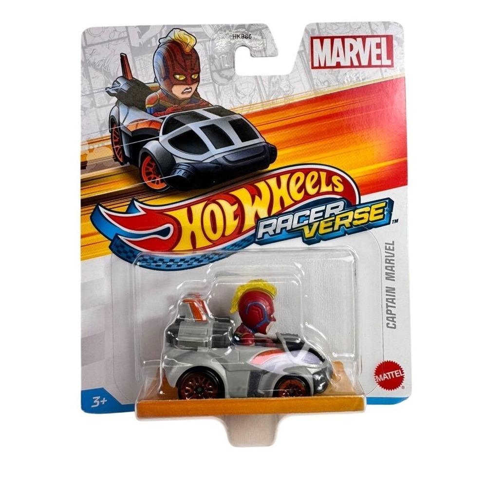Hot Wheels RacerVerse Marvel‎ Captain Marvel Diecast Car HK898 Mattel 2023